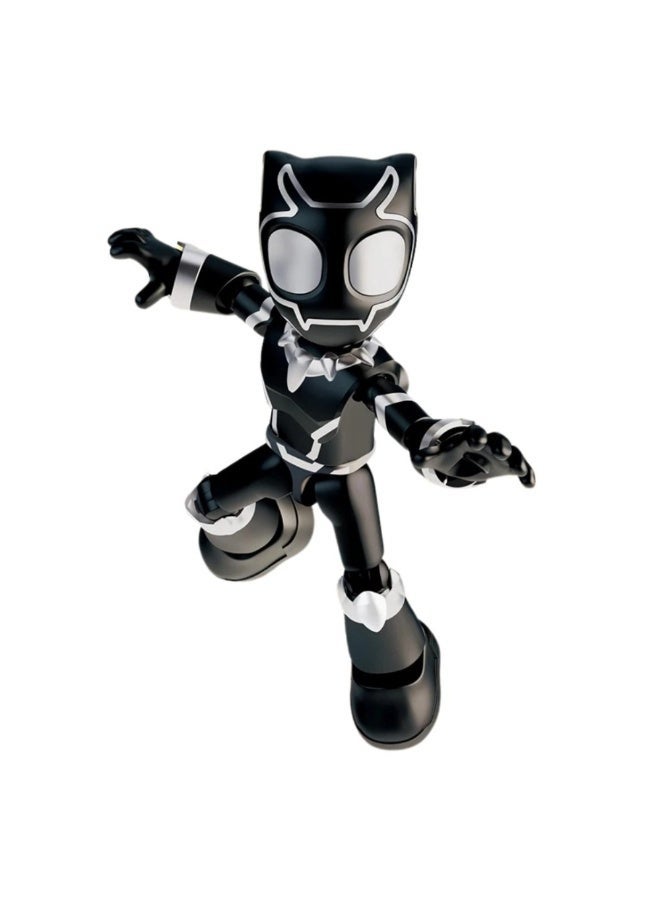 BLOKEES Marvel Spidey Amazing Friends Black Panther Building Kit | Amazing Level 02 T’Challa Action Figure | STEM Construction Toy for Kids & Collectors | Licensed Superhero Model Kit - Image 1